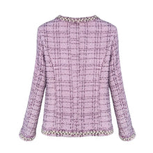Load image into Gallery viewer, 2025 new fashion round neck noble heavy industry beading celebrity light luxury temperament high-end design tweed jacket - Dollhouse-Collection