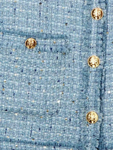 Load image into Gallery viewer, Short blazer with gold buttons, multiple pockets, and a refined design - Dollhouse-Collection