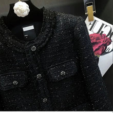 Load image into Gallery viewer, Women's Short Jacket 2026 Spring Autumn High-grade Tweed Lady Casual Outerwear Solid Single Breasted Ladies High-Quality Coat - Dollhouse-Collection