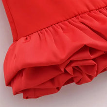 Load image into Gallery viewer, Sculpted Ruffle Hem Mini Dress - Dollhouse-Collection