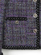Load image into Gallery viewer, 2025 new fashionable temperament comfortable and elegant Zixia Fairy light luxury tweed jacket - Dollhouse-Collection