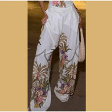 Load image into Gallery viewer, Women's Floral Print Three Piece Set Blazer Corset Top Wide Leg Pant 2026 Spring Lady Casual Daily Vacation Party Fashion Outfit - Dollhouse-Collection
