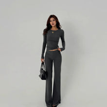 Load image into Gallery viewer, High-Quality Casual Women's Loose Long Leggings Spring Autumn Season Fashionable Flared Pants Comfortable Polyester Fiber - Dollhouse-Collection
