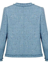 Load image into Gallery viewer, Short blazer with gold buttons, multiple pockets, and a refined design - Dollhouse-Collection