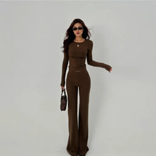 Load image into Gallery viewer, High-Quality Casual Women's Loose Long Leggings Spring Autumn Season Fashionable Flared Pants Comfortable Polyester Fiber - Dollhouse-Collection