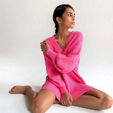 Load image into Gallery viewer, Alice Chunky Knit in Pink Dollhouse-Collection