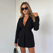 Load image into Gallery viewer, Billie Blazer dress in black Dollhouse-Collection
