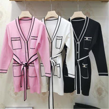 Load image into Gallery viewer, Chantal Cardigan Dress Black Dollhouse-Collection