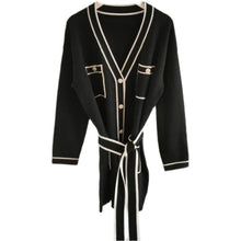 Load image into Gallery viewer, Chantal Cardigan Dress Black Dollhouse-Collection