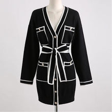 Load image into Gallery viewer, Chantal Cardigan Dress Black Dollhouse-Collection