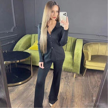 Load image into Gallery viewer, Charlotte Ribbed Coord in black Dollhouse-Collection