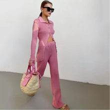 Load image into Gallery viewer, Charlotte Ribbed Coord Set in Pink Dollhouse-Collection