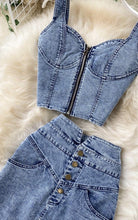 Load image into Gallery viewer, Dolly 2 piece in Denim Dollhouse-Collection