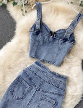 Load image into Gallery viewer, Dolly 2 piece in Denim Dollhouse-Collection