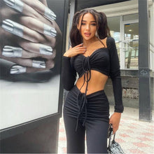 Load image into Gallery viewer, Dominique Lounge wear set in black Dollhouse-Collection