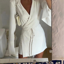 Load image into Gallery viewer, Esme Wrap dress white Dollhouse-Collection