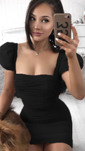 Load image into Gallery viewer, If You Please Puff Sleeve Mini Black -  Dollhouse-Collection