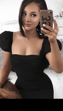 Load image into Gallery viewer, If You Please Puff Sleeve Mini Black -  Dollhouse-Collection