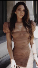 Load image into Gallery viewer, If You Please Puff Sleeve Mini Nude -  Dollhouse-Collection
