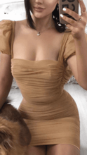 Load image into Gallery viewer, If You Please Puff Sleeve Mini Nude -  Dollhouse-Collection