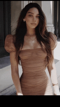 Load image into Gallery viewer, If You Please Puff Sleeve Mini Nude -  Dollhouse-Collection