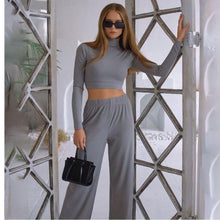 Load image into Gallery viewer, Kelly Cropped Coord Grey Dollhouse-Collection