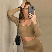 Load image into Gallery viewer, Kimmi 2 piece coord set camel Dollhouse-Collection