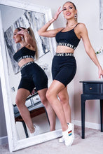 Load image into Gallery viewer, Love Print Lounge Wear set Black One size fits 10 -14 - Dollhouse-Collection