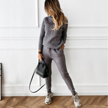 Load image into Gallery viewer, Lucy Knitted Turtle Neck Lounge Set Grey Dollhouse-Collection