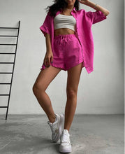 Load image into Gallery viewer, Maya Fuschia shirt and shorts set Dollhouse-Collection