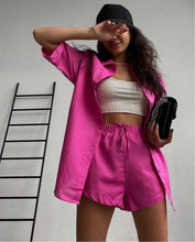 Load image into Gallery viewer, Maya Fuschia shirt and shorts set Dollhouse-Collection
