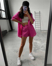 Load image into Gallery viewer, Maya Fuschia shirt and shorts set Dollhouse-Collection