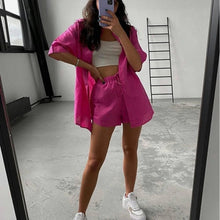 Load image into Gallery viewer, Maya Fuschia shirt and shorts set Dollhouse-Collection