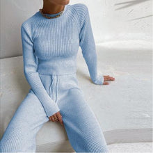 Load image into Gallery viewer, Nelly Knitted Set Baby Blue Dollhouse-Collection