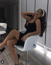 Load image into Gallery viewer, Oh Me Oh My Ribbed Pencil Dress Black -  Dollhouse-Collection