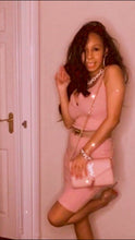 Load image into Gallery viewer, Oh Me Oh My Ribbed Pencil Dress Rose Pink -  Dollhouse-Collection