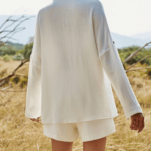 Load image into Gallery viewer, Olivia Blouse and Short Coord Off White Dollhouse-Collection