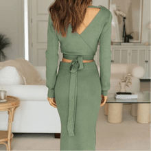 Load image into Gallery viewer, Rachel Cropped Coord Set Green Dollhouse-Collection