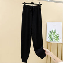 Load image into Gallery viewer, Reese lounge wear trouser in black Dollhouse-Collection