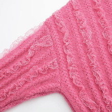 Load image into Gallery viewer, Rose Ruffle knit Dollhouse-Collection