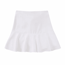 Load image into Gallery viewer, Ruffle hem skirt in white Dollhouse-Collection