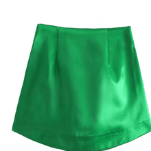 Load image into Gallery viewer, Seema mini skirt in emerald Dollhouse-Collection