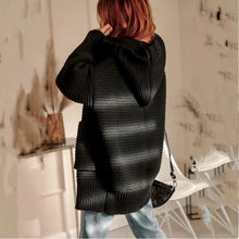 Load image into Gallery viewer, Serena Hooded Knit Black Dollhouse-Collection