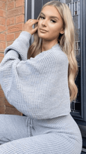 Load image into Gallery viewer, Waffle knit Lounge set Grey - Dollhouse-Collection