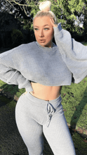 Load image into Gallery viewer, Waffle knit Lounge set Grey - Dollhouse-Collection