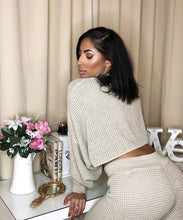 Load image into Gallery viewer, Waffle knit set in beige - Dollhouse-Collection