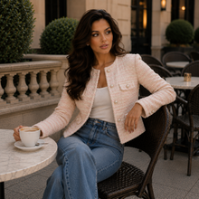 Load image into Gallery viewer, The Rosé Bouclé Jacket -  Dollhouse-Collection
