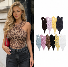 Load image into Gallery viewer, Wild Elegance One-Shoulder Top
