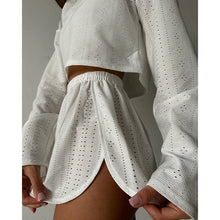 Load image into Gallery viewer, Women's Pajamas Set Sleepwear Spring Long Sleeve Tops With Shorts Home Clothes 2 Piece Sets Pyjama Femme Loungewear Pijama Mujer -  Dollhouse-Collection
