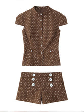 Load image into Gallery viewer, Espresso Muse Short Set -  Dollhouse-Collection
